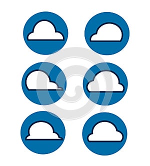 Cloud icon vector , Cloud illustration. Flat design style