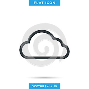 Cloud Icon Vector Design Template.