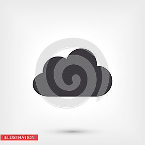 cloud icon. Vector Eps 10. Lorem Ipsum Flat Design