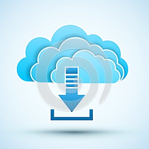 Cloud icon. Vector illustration