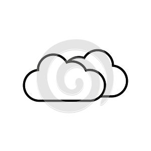 Cloud icon. Vector illustration. stock image.
