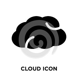 Cloud icon vector isolated on white background, logo concept of