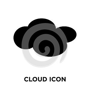 Cloud icon vector isolated on white background, logo concept of