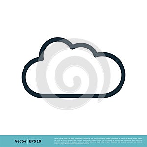 Cloud Icon Vector Logo Template Illustration Design. Vector EPS 10