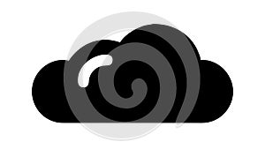 Cloud Icon, Weather Computing Storage Internet Data Vector Design Generative AI