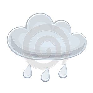 Cloud icon. Weather forecast icon. Vector illustration