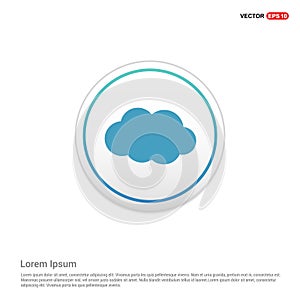 cloud Icon - white circle button