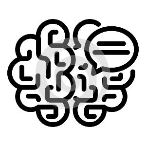 Cloud idea icon, outline style