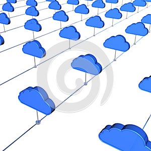 Cloud internet service concept