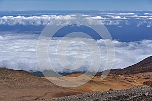 Cloud inversion over Teide slopes