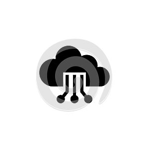 Cloud IOT, Internet of Things Flat Vector Icon