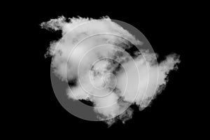 Cloud isolated on black background,Textured Smoke,Abstract black