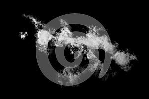 Cloud isolated on black background,Textured Smoke,Abstract black