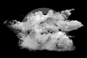 Cloud isolated on black background,Textured Smoke,Brush clouds,Abstract black