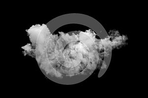 Cloud isolated on black background,Textured Smoke,Brush clouds,Abstract black