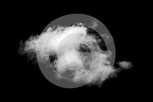 Cloud isolated on black background,Textured Smoke,Brush clouds,Abstract black