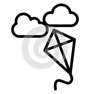Cloud Isolated Vector Icon which can easily modify or edit