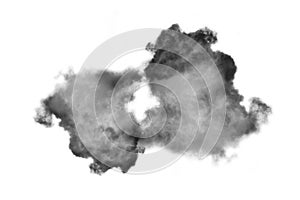 Cloud Isolated on white background,Smoke Textured,Abstract black