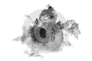 Cloud Isolated on white background,Smoke Textured,Abstract black