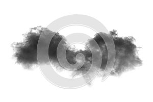 Cloud Isolated on white background,Textured Smoke,Abstract black