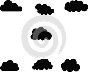 Cloud jpg image with svg vector cut file for cricut and silhouette