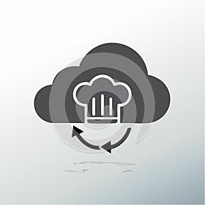 Cloud Kitchen Technology Vector Icon