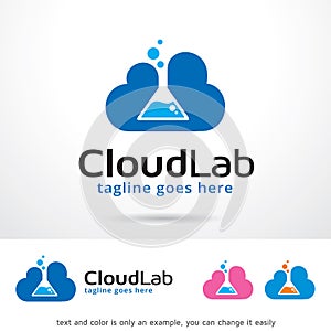Cloud Lab Logo Template Design Vector