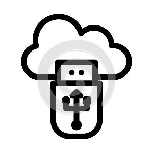 Cloud  line Vector icon which can easily modify or edit