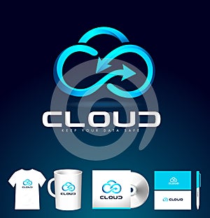 Cloud Logo Design. Cloud Icon Vector.