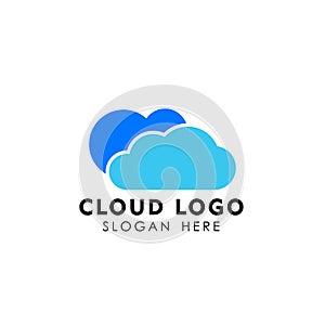 cloud logo design template vector icon