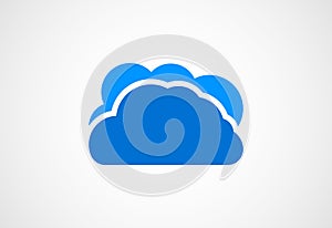 Cloud logo design, Vector illustratiion
