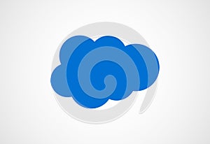 Cloud logo design, Vector illustration