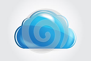 Cloud storage logo vector image