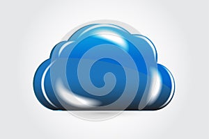 Cloud icon clip art logo vector image