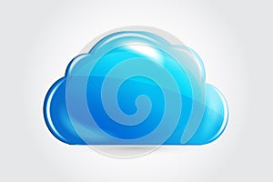 Cloud logo vector graphic design