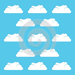Cloud logo vector icon