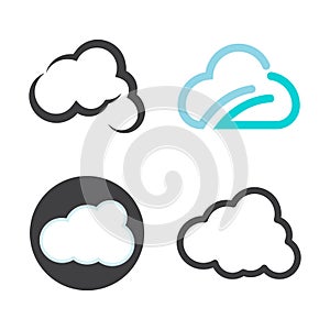 Cloud logo vector template
