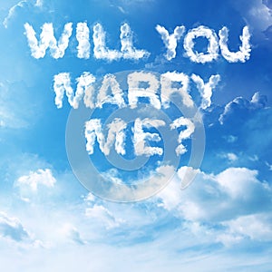 Cloud Marriage Proposal