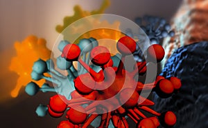 Cloud of micro organizm