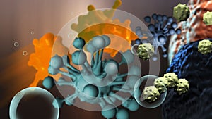 Cloud of micro organizm