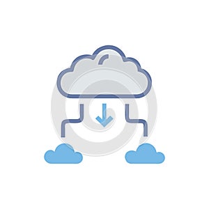 Cloud Migration Process Illustrated Icon