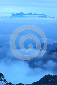 The cloud and mist of Sanqingshan mountai photo