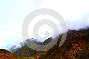 cloud mountain sky hill view