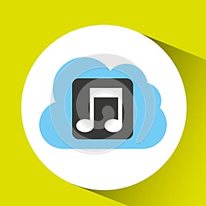 cloud music download connected design
