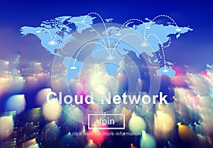 Cloud Network Communication Connection Web Concept
