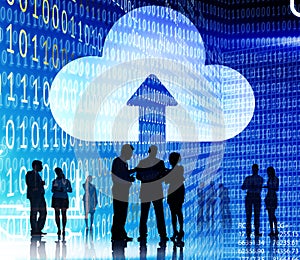 Cloud Network Connection Inforpmation Share Storage Concept