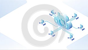 Cloud Network Connects Multiple Computer Workstations