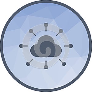 Cloud Network icon vector image.