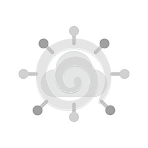 Cloud Network icon vector image.