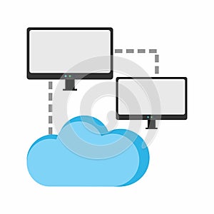 Cloud Network icon vector image.